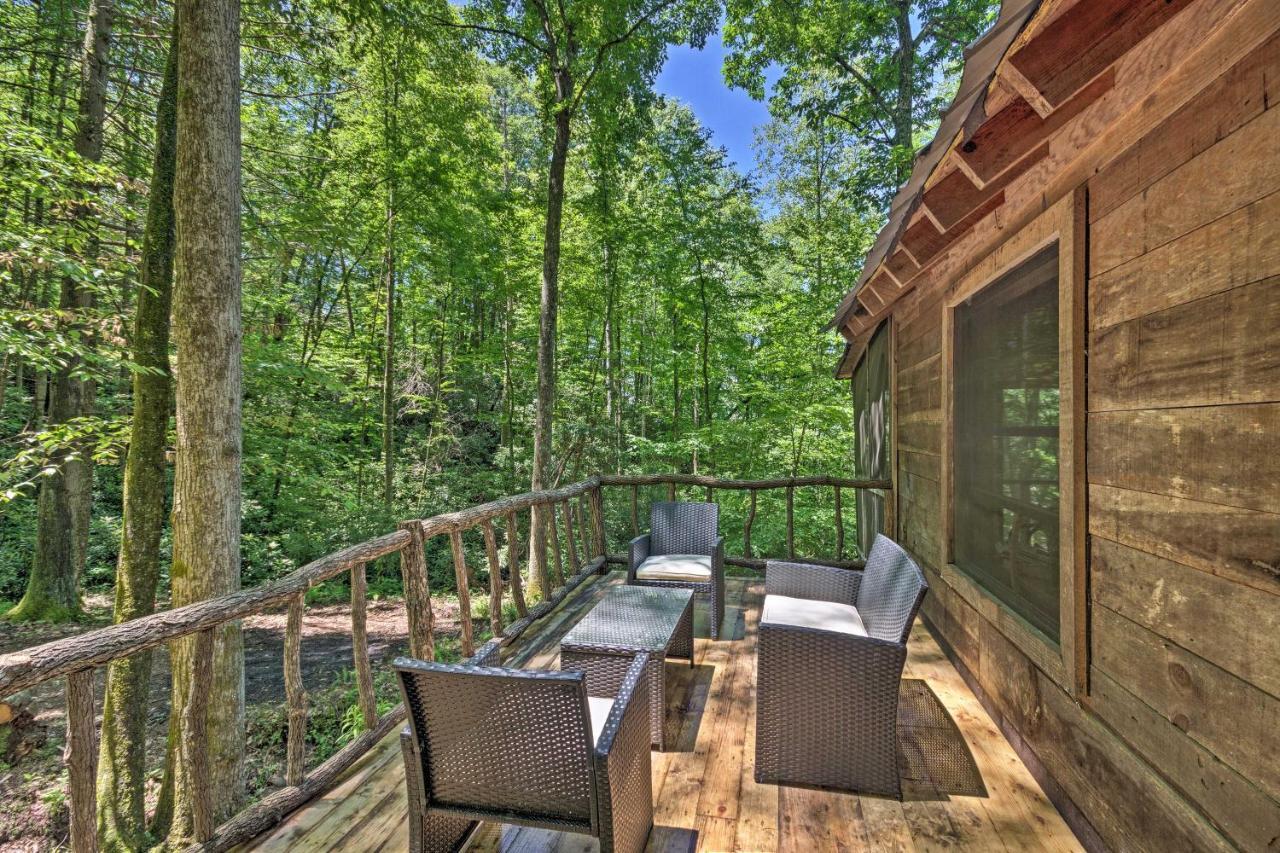 Creekside Cabin With Deck In Pisgah Forest! Barnardsville Buitenkant foto