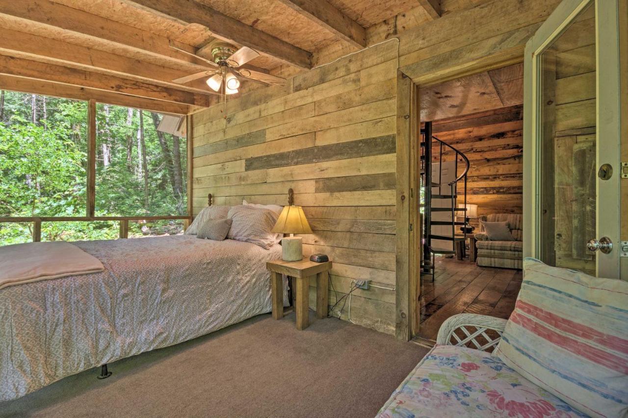 Creekside Cabin With Deck In Pisgah Forest! Barnardsville Buitenkant foto