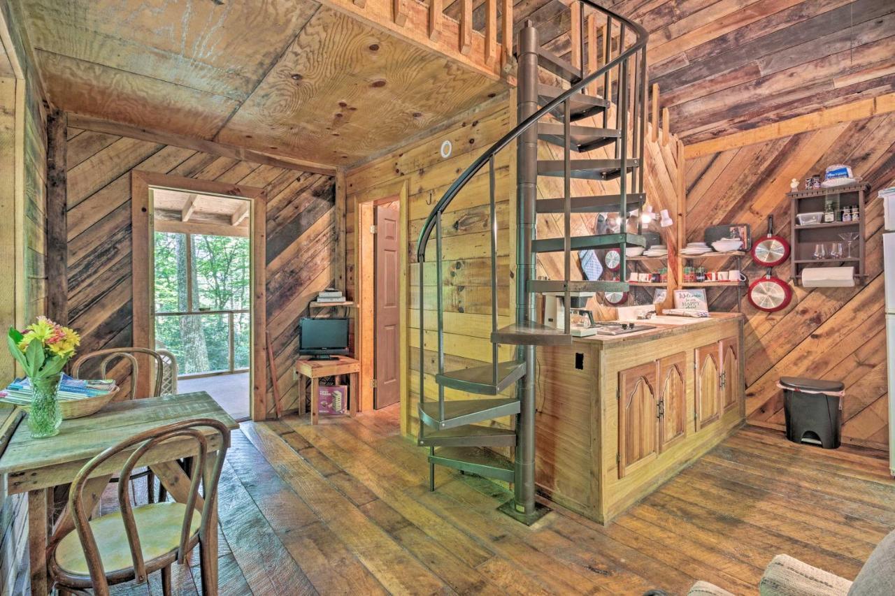 Creekside Cabin With Deck In Pisgah Forest! Barnardsville Buitenkant foto