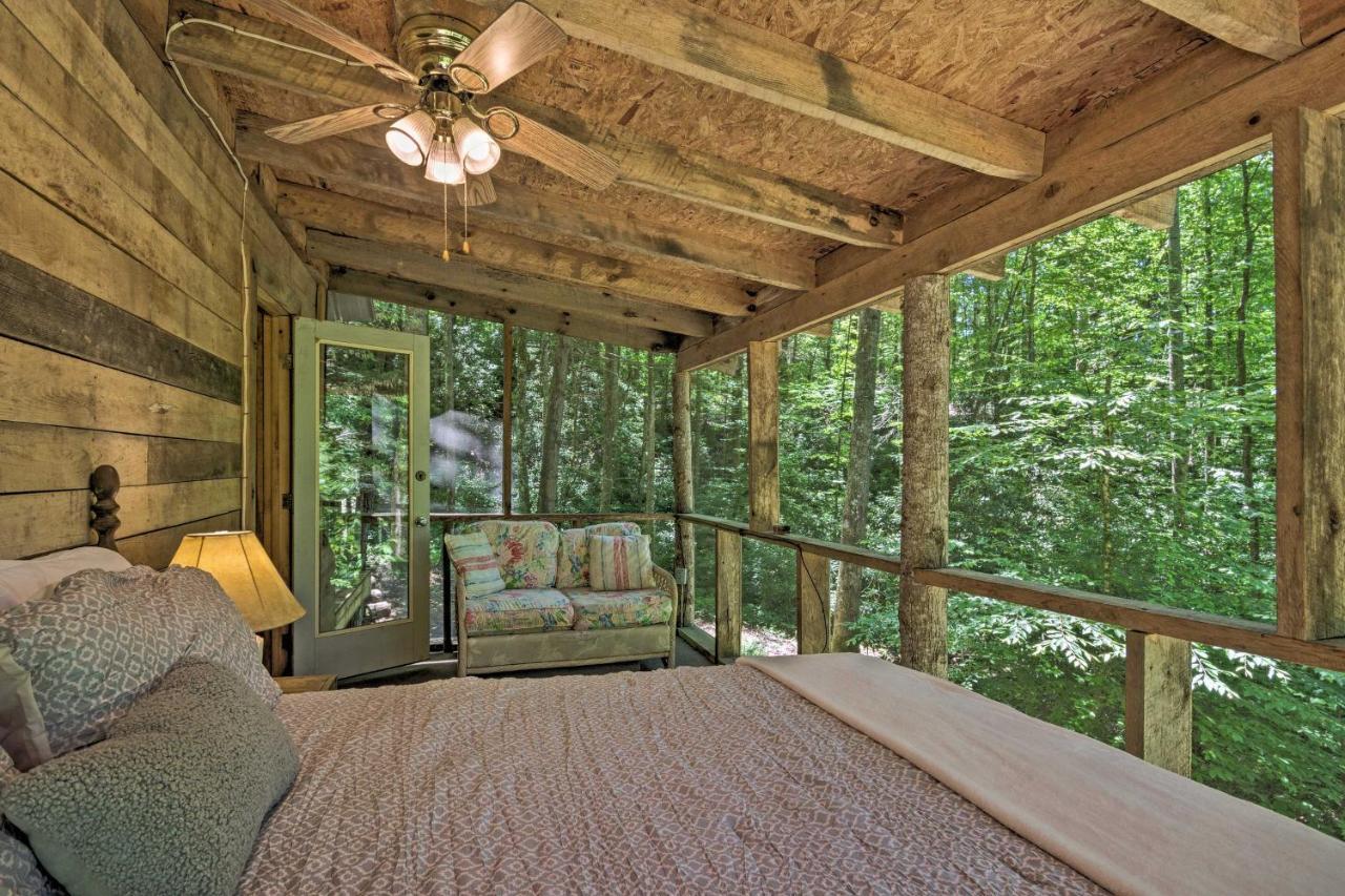 Creekside Cabin With Deck In Pisgah Forest! Barnardsville Buitenkant foto