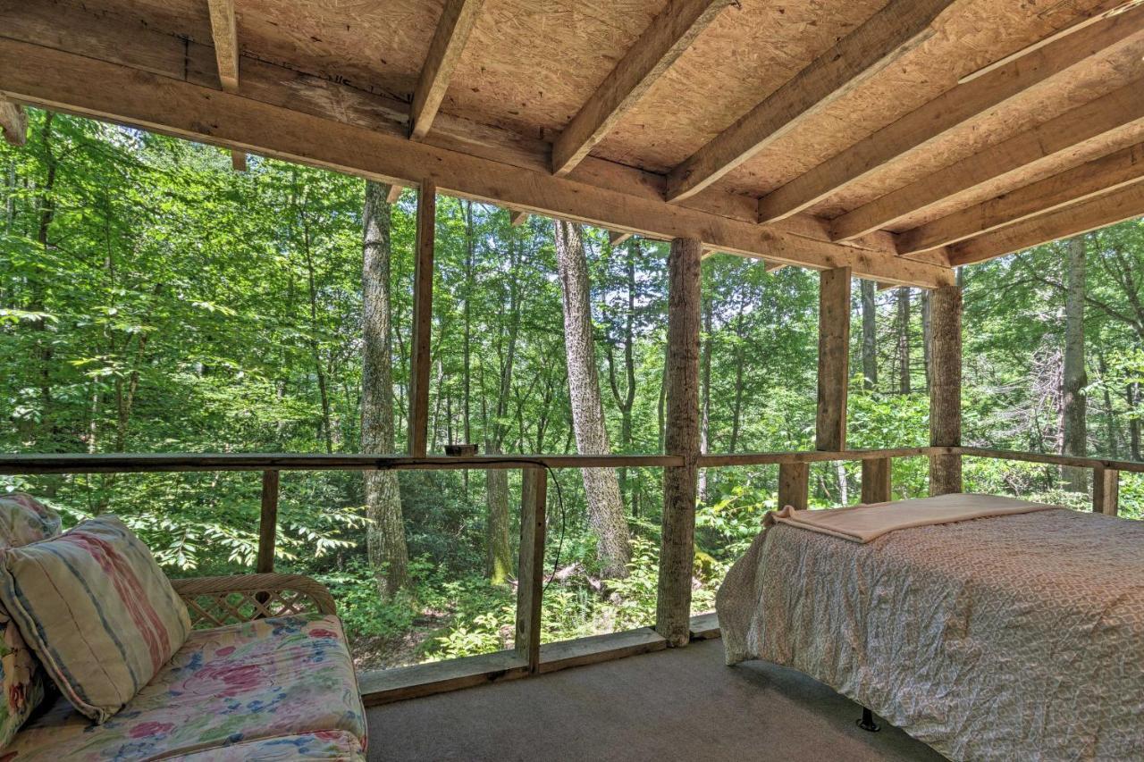Creekside Cabin With Deck In Pisgah Forest! Barnardsville Buitenkant foto