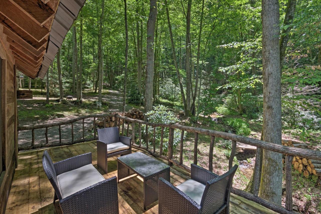 Creekside Cabin With Deck In Pisgah Forest! Barnardsville Buitenkant foto